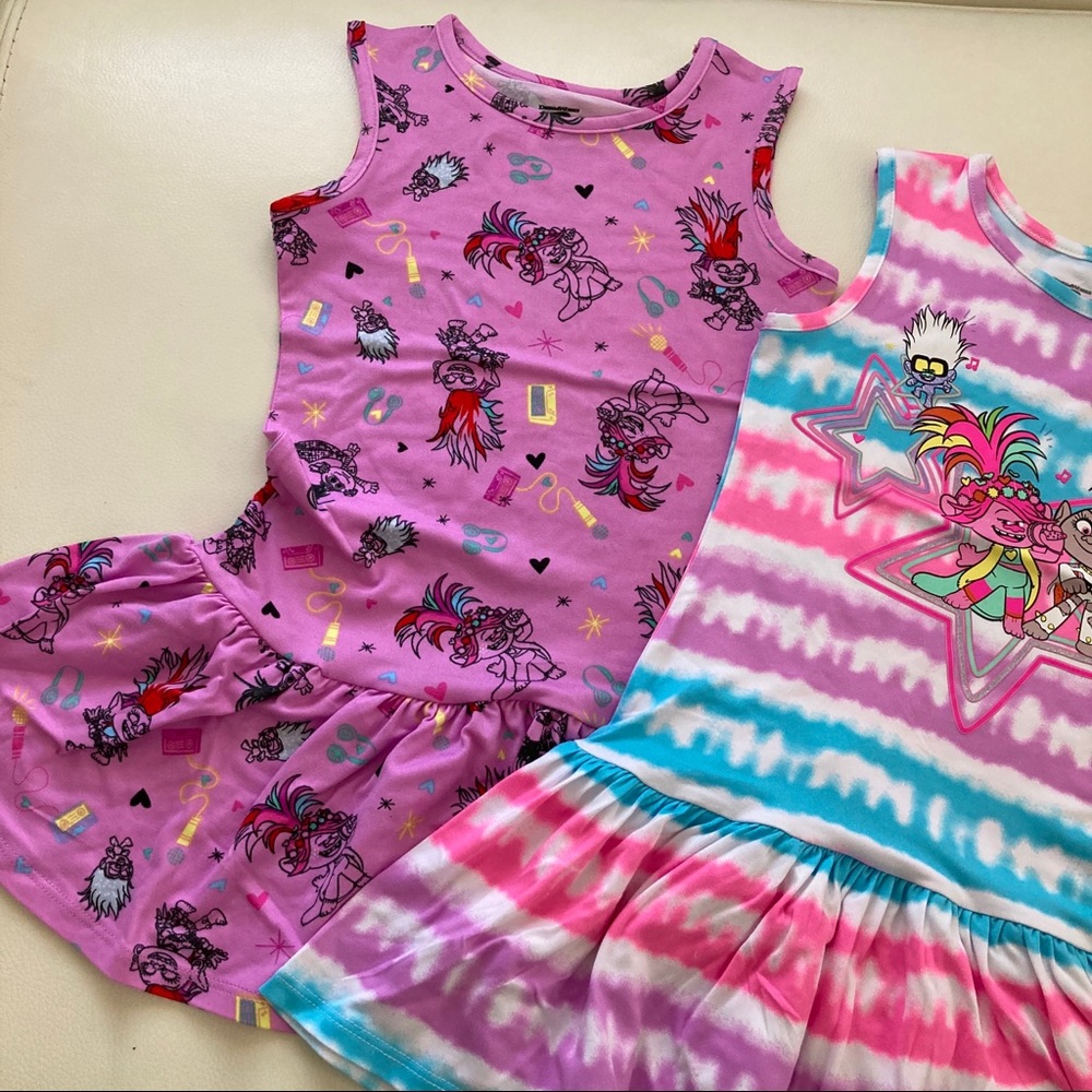 Dreamworks Trolls cute pink soft dresses 2164 - Picture 5 of 9